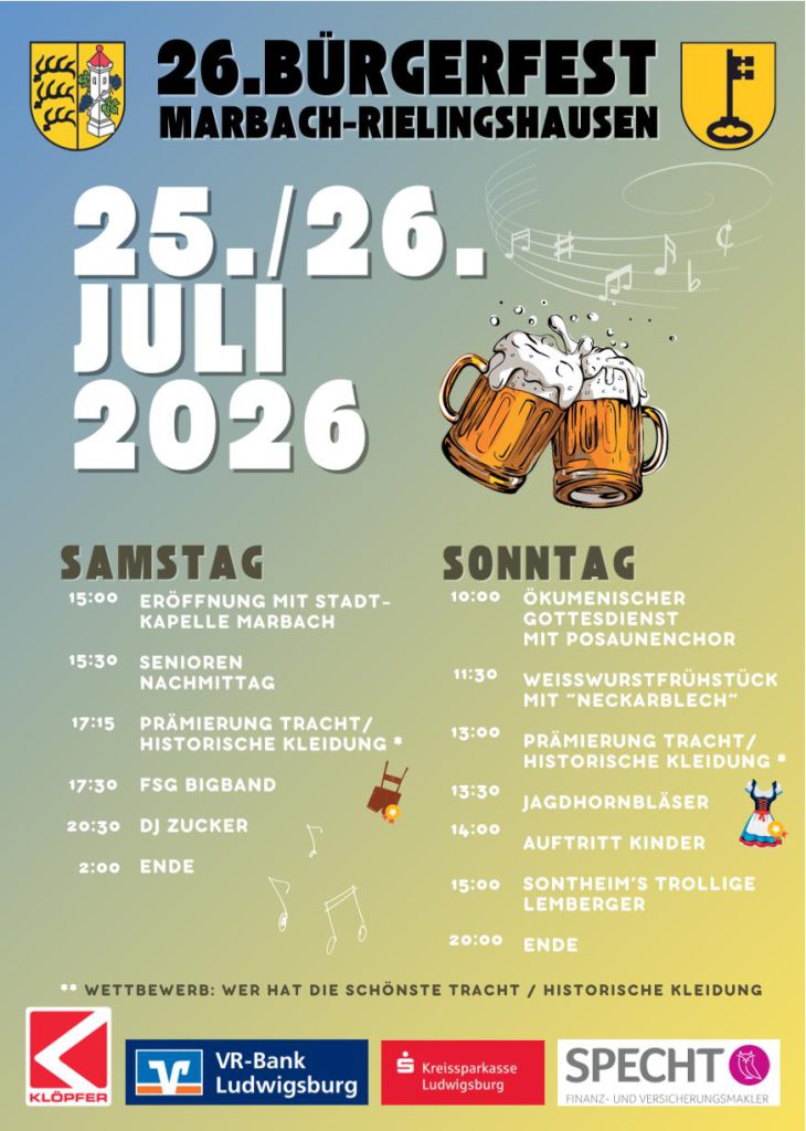 26. Bürgerfest Marbach-Rielingshausen